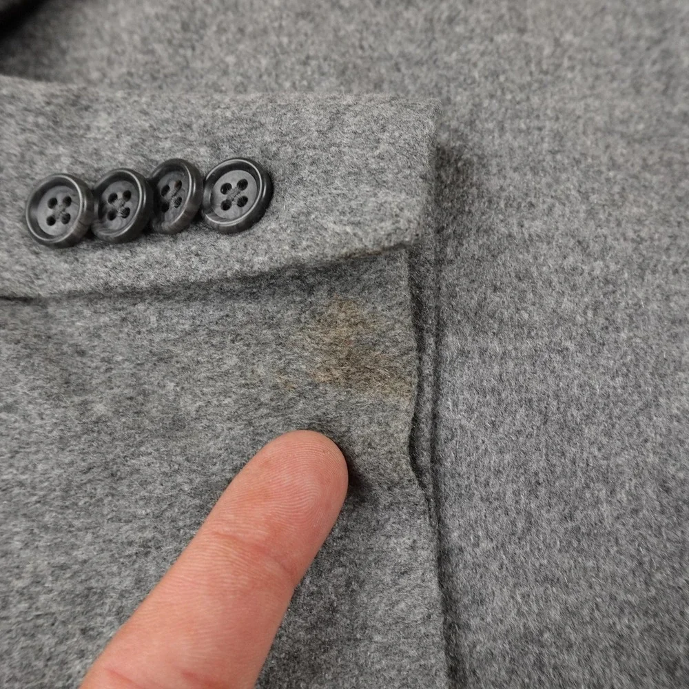 Paul Fredrick Blazer Mens 42 Gray Cashmere Sport Coat Suit Jacket Paisley‎ Lined